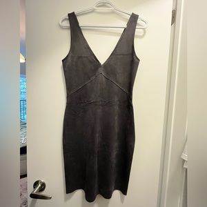 Brand new Wilfred Free vegan suede dress size 4 dark grey